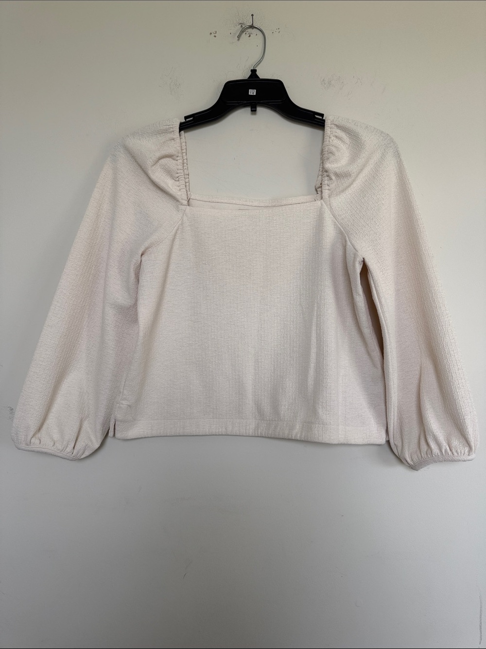 Madewell Cream Ribbed Knit Top - Picture 2 of 9